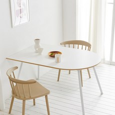 스칸디무드 커클랜 반타원 식탁 테이블 1200, 대리석
