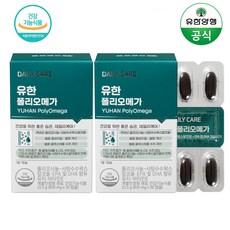 유한 폴리오메가 폴리코사놀+RTG 오메가3 2개월분, 30정, 3개