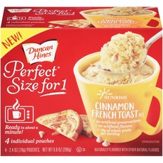 Duncan Hines Perfect Size for 1 Breakfast Muffin & Cake Mix Cinnamon French Toast, 269g, 1개