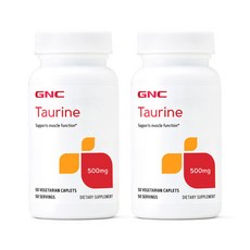 GNC 지엔씨 타우린 Taurine 500mg 베지 50정 x2통, 2개