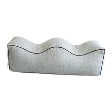 다리 베개 높은 베개 기억 거품 이동할 수 있는 M 모양 다리 지원 방석 측 뒤 침목을 위한 무릎 지원 방석 베개, 밝은 회색, 1개
