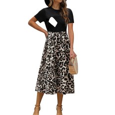 CzzzyL Women Nursing Dresses Breastfeeding Midi Dress Short Sleeve Ribbed Teacher Church Modest Busi
