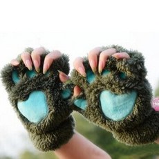 어린이겨울고양이발바닥장갑