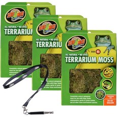 애완동물 훈련용 스테인리스 클리커 WHI와 테라리움 모스 3040갤런 3개 팩