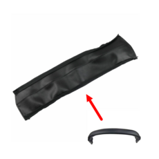 유모차 핸들 Pu 가죽 Stokke X 4 / 5 팔걸이 보호 커버 액세서리, 04 baby 1 pcs black, 1개