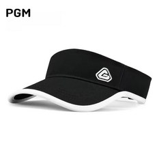 PGM 프로페셔널 여성용 골프 썬캡, 블랙, 1개