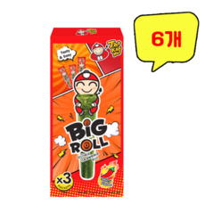 타오케노이 빅롤 그릴드 씨위드롤 스파이시, 9g, 6개