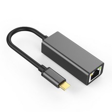 RYRA 네트워크 인터페이스 USB 유형 C 이더넷 어댑터 네트워크 카드 USB 유형-C-RJ45 MacBook PC 용 10/100Mbps Lan 인터넷 케이블, [01] 100Mbps, 하나