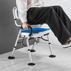 노인목욕의자 환자용 접이식 목욕 의자 어르신 환자 장애인, U자형 의자 + 일반 패드, 1개