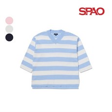 스파오 코튼 루즈핏 V넥 스웨터 SPKW723G07
