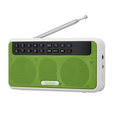 Rolton E500 무선 FM 라디오 6W HiFi 스테레오 블루투스 스피커 음악, 협력사, 녹색