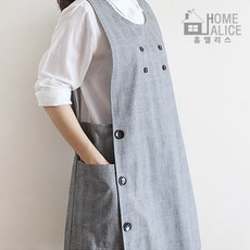 옆단추앞치마