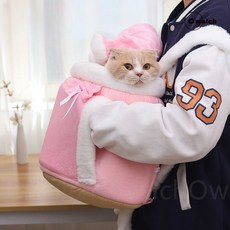 Owalch 반려동물 이동가방 장갑 겸용 강아지 고양이 워머 이동가방, PINK, 1개