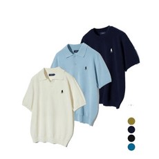 (정품매장판) YALE [ SET ] 컴포트 쿨 라운드 니트 + 폴로 슬릿넥 1002347