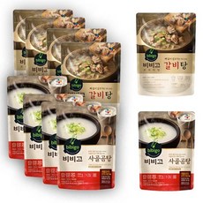 CJ 비비고 갈비탕 400g 5봉+사골곰탕 500g 5봉 묶음, 4.5kg, 1세트