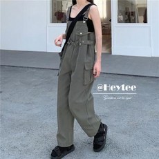 청슈트 여자바디프로필의상 레슬링복 메쉬 레드 멜빵 팬츠 여름 빈티지 바이커 와이드 여 얇