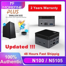 초소형PC 미니 일체형 MOREFINE M6S 인텔 12 세대 12G 윈도우 11 게임용 60Hz 휴대용 게이머, 없음, 8.12GB DDR5 256GB SATA - N100