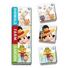 (영문도서) Disney Baby Animals Farm Garden Board Books, Disney Press, English, 9781368077682