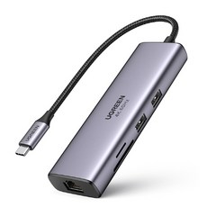 유그린 U-60515 7 in 1 멀티 허브 (USB 3.0 Type C 무전원), 1개