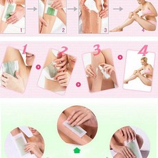 제모 왁싱 스트립 페이퍼 다리 바디용 10 면 부직포, 1개