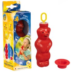 일체형 곰돌이 비눗방울놀이 장난감 버블토이 레드 아동용비눗방울 유아동비누방울
