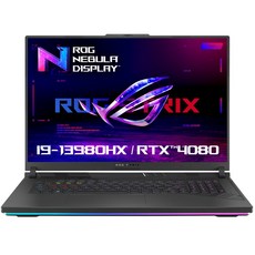 에이수스 ROG 스트릭스 G18, Eclipse Gray, 코어i9, 1TB, 16GB, Free DOS, G814JZ-N6003