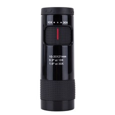 단망경 망원경 고성능 단안경 군용 고배율 만안경 소형 telescope 오리지널 여행용 쌍안경 유연한 초점 고출력 미니 단안 줌 포켓 여행 사냥용 1030x21 HD, 1.Black