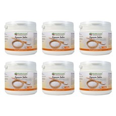 Health Leads 헬스리드 식용 엡솜솔트 엡솜염 마그네슘 설페이트 400g 6개 Epsom Salt Salts, 1세트