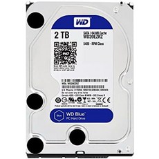 Western Digital 2TB WD Blue PC 내장 하드 드라이브 - 5400 RPM 등급 SATA 6Gb/s 64MB 캐시 3.5인치 WD20EZRZ, 기본 - wd20ezrz