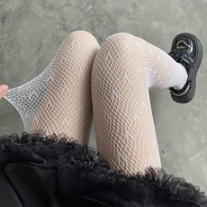 흰색망사스타킹