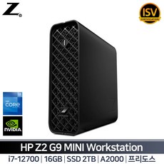 HP Z2 Mini G9 워크스테이션 4Y5Y9AV i7_A2000 FD (i7-12700/16G/512G/A2000/프리도스)(RAM 2TB 구성)