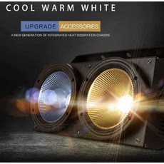 무대 플래시 자동차 쇼 LED 조명 COB 쿨 화이트 2X100W 블라인더 웨딩 파티 바 DMX, 웜 앤 쿨, 1개