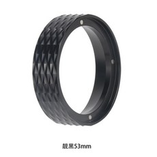 탬핑 템퍼 레벨링 바늘 매트 커피 카페물품 우유 탬핑기 도징링 도구 58MM 분배 프레스, 53MM블랙자석접착링 알루미늄합금, 1개
