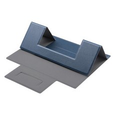 바닥고정노트북거치대효율적인 열 분산 데스크 노트북 홀딩 스탠드 접이식 홀더 중공 조각 디자인, 02 blue
