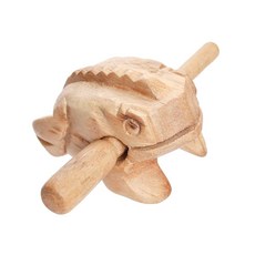 Guiros Percussion Instruments Wooden Frog Frog Musical Instrument Home Decor Handcrafted Decoration, 자연스러운 색상