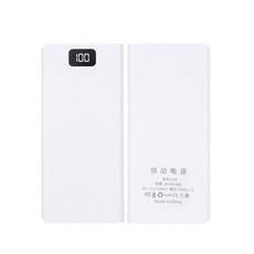 휴대용 배터리 충전기 박스 홀더 케이스 듀얼 USB LCD 디지털 디스플레이 미니 DIY 쉘 스 지 8x18650, 1) WHITE