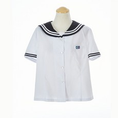 교복몰 / 교복몰 화이트두줄 블랙 둥근카라 화이트 (독산고)
