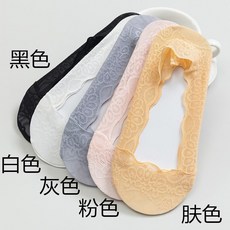 랑 샤 백화점 같은 배 양말 여자 옅 은 입 스텔스 양말 여름 얇 은 원색 면양말 바닥 레이스 실리카겔 스키 니 힐 짧 은 양말 토 트 박 구두 양말 5 가지 색상 레이스 컬 렉 션 추가 주문 우선 배 송