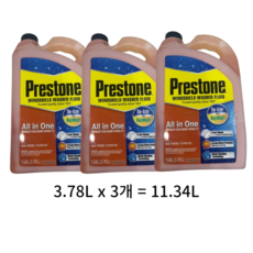 프레스톤 올인원 워셔액, 11.34L, 1개