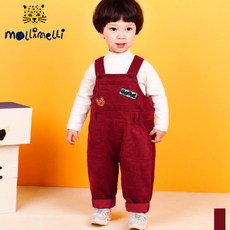 몰리멜리 몰리멜리 코듀로이오버롤팬츠