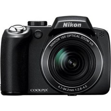 18x 광각 광학 진동 감소 줌 기능이 있는 nikon coolpix p80 10.1mp 디지털 카메라 사용검은색 - nikond80