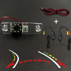 자동차 무선 후방 카메라 트럭 화물차 승용차 SUV 현대 엘란트라 엑센트 투싼 베라크루즈 소나타 테라칸용 CCD 후면 어안 12 LED 다이내믹 프레임, 없음, 12) dync wireless kit