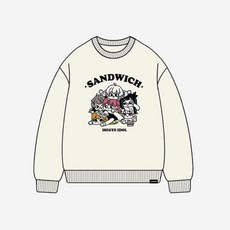 스파오 x 우왁굳 이세계 아이돌 스웨트셔츠 아이보리 Spao Woowakgood Isegye Idol Sweatshirt Ivory 230609