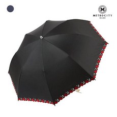메트로시티 자외선차단 우양산 암막 브랜드 깔끔한 양우산 초경량 수줍은 체리 양산 MPSCM803