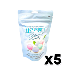 샤르르캔디 체리샤인머스켓애플민트향 사탕간식 50g x 5개