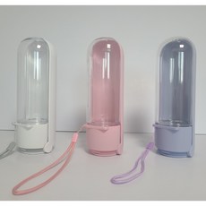 데녹 강아지 파스텔 접이식 폴더 물병 4색상 산책용 외출용 휴대용, 파스텔 바이올렛
