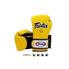 Fairtex Muay Thai Boxing Gloves BGV9 - Heavy Hitter Mexican Style - Minor Change Solid Black 12 14, YelloBlack
