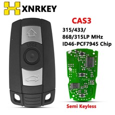 자동차디지털키 스마트키 차량 원격 XNREKY 자동차 스마트 키 PCF7945 315Mhz 433 868MHz 315LP BMW 1357 시리즈 CAS3 X5 X6 Z4 KR55WK49127, 3)868MHZ, 1개
