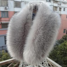 여우 목도리 쁘띠 머플러 겨울폭스카라 밍크털 털목도리 손도리 숄로 만든 발토시커버