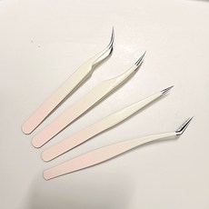 전문가용 속눈썹 연장 핀셋 4종 세트 래쉬, 본 상품, 1개, 상세페이지 참조